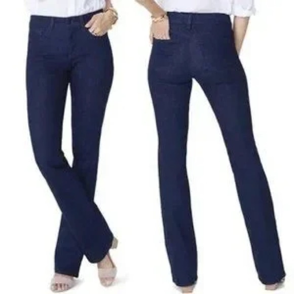 NYDJ Barbara Bootcut Dark Wash Jeans Women’s Stretch Size 6 excellent condition - Picture 1 of 8